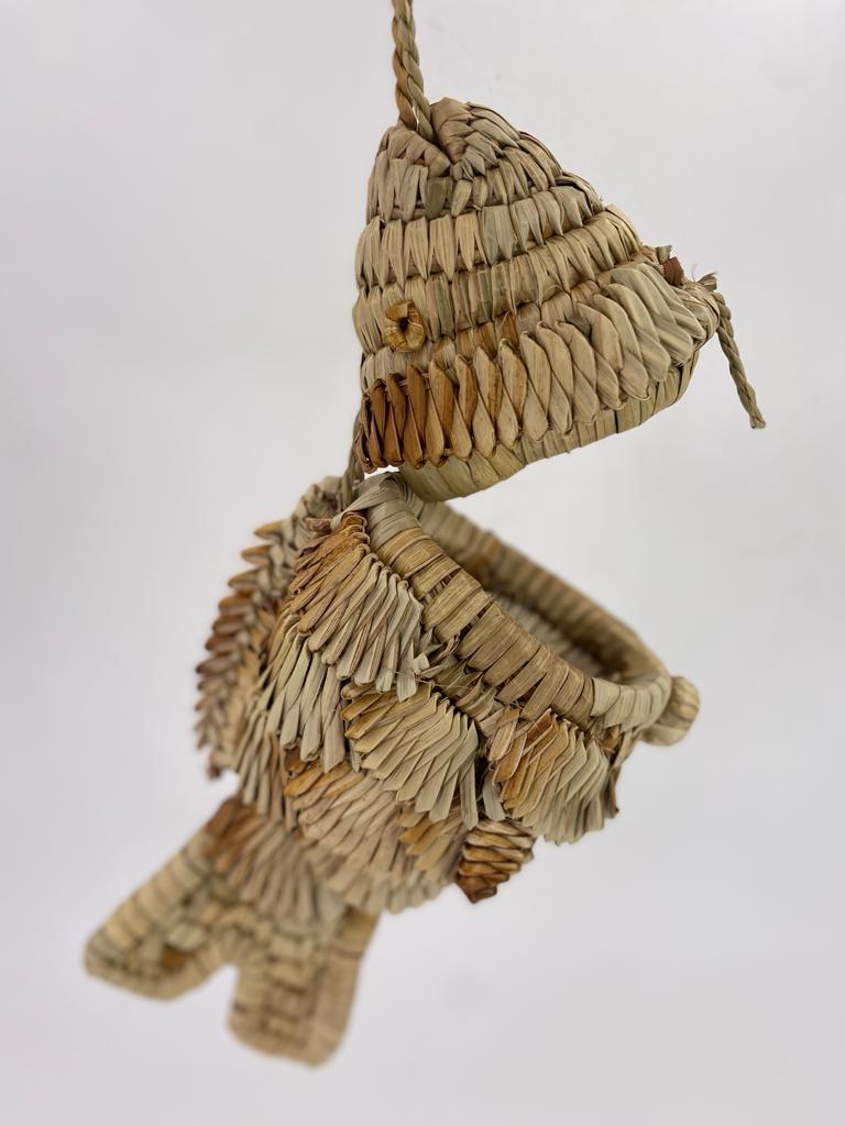 Boite décorative en jacinthe d'eau - modèle poisson PM