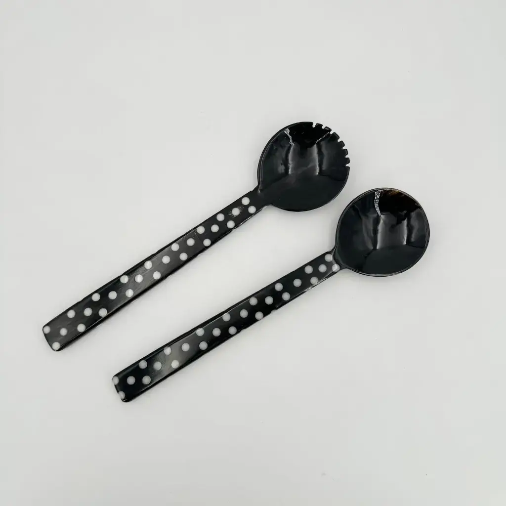 [CZCS-PP030C] Jeu de couverts à salade en corne de zébu - GM plat - 30cm.webp