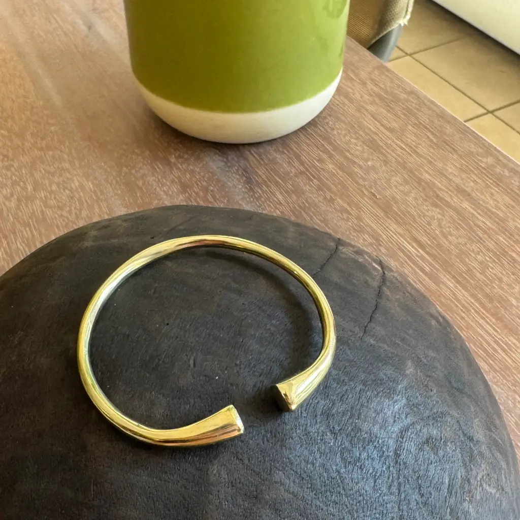 Bracelet jonc ouvert en laiton PM