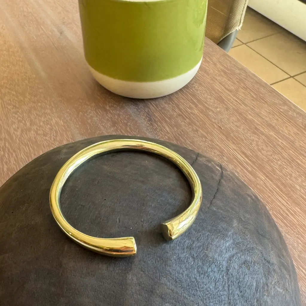 Bracelet jonc ouvert en laiton GM
