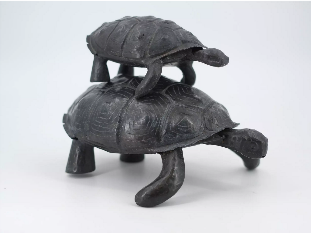 Animal en métal recyclé - Modèle Tortue de terre