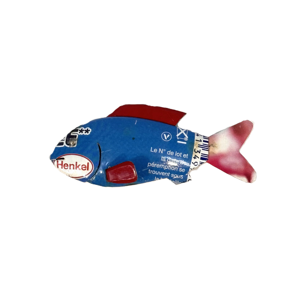 Magnet en canettes recyclées - Modèle Poisson