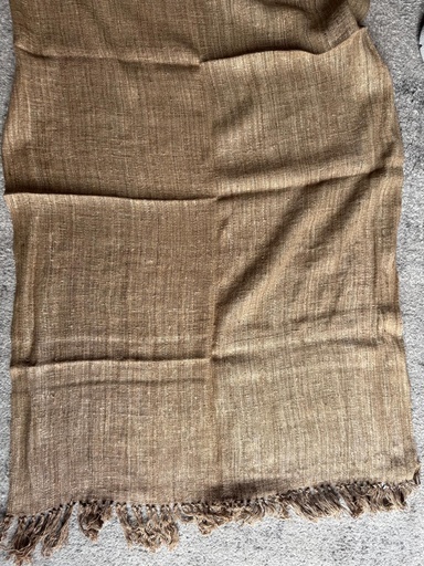 [SSEC-ZE060N] Écharpe en soie sauvage 180x60 cm - Modèle E