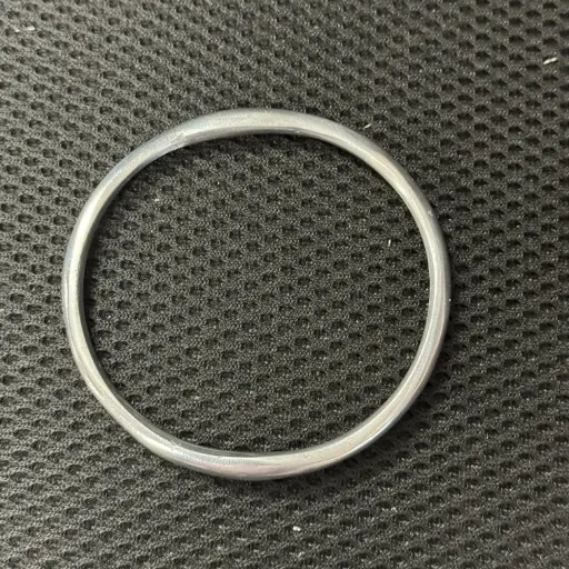 [ALBJ-BJ008A] Bijoux en aluminium recyclé - Bracelet jonc fermé finition alu brossé -  D 8 cm