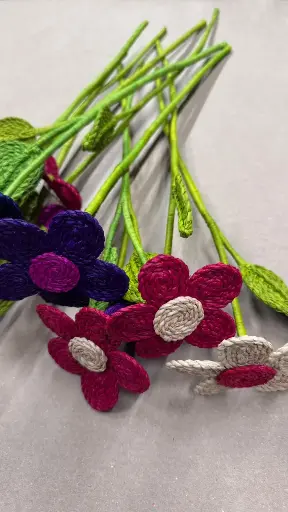 [RAFL-MG050V] Fleur en raphia - Marguerite 50 cm