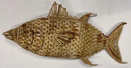 [JAAN-TH045N] Animal décoratif en jacinthe d'eau - Thon 