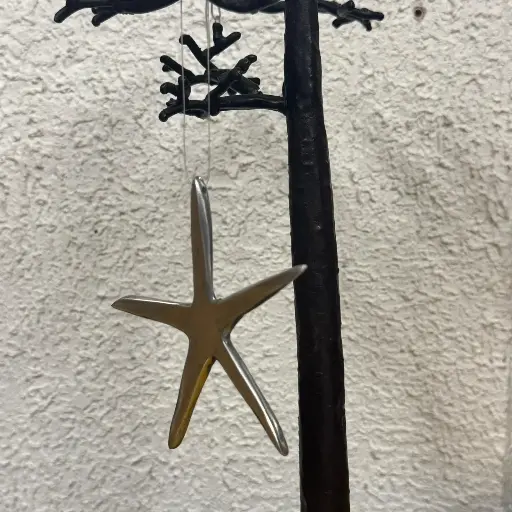[ALDT-ET009A] Suspension en aluminium recyclé - Modèle Etoile 9 cm