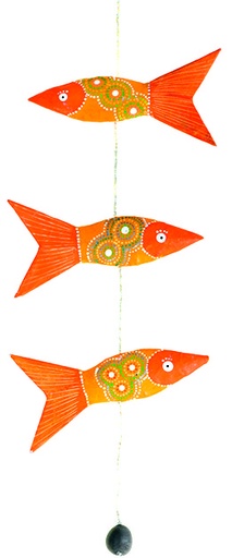 [PMSS-SA050P] Suspension en papier recyclé - Modèle mini 3 sardines 