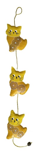 [PMSS-CH050P] Suspension en papier recyclé - Modèle 3 chats 