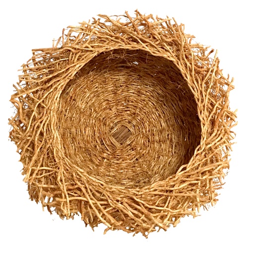 [VTND-MM012N] Nid en vetiver - Modèle Classique M finition fibre naturelle - Env. 12 cm / 150 g