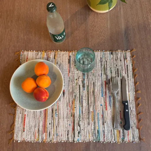 [PMST-OR044J] Set de table en papier recyclé - Modèle 40