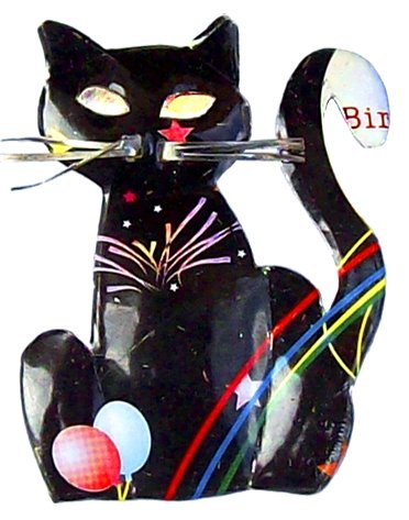 [KKMG-CH006V] Magnet en canettes recyclées - Modèle Chat