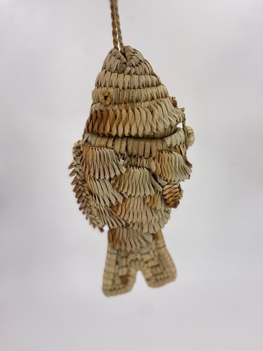 [JABD-PS030N] Boite décorative en jacinthe d'eau - modèle poisson PM