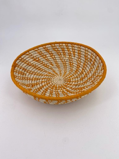 Corbeille 28 raphia - fibre naturelle sur jaune tounesol (copie)
