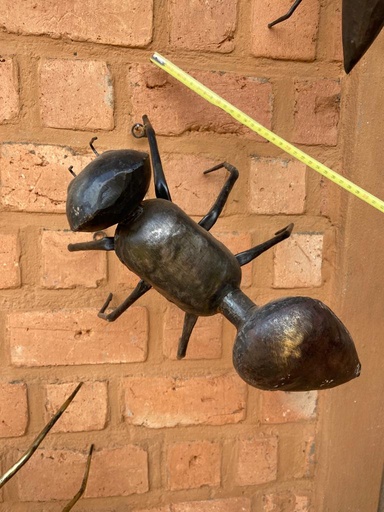 [FRAN-FM040F] Oiseau  en métal recyclé - Modèle Héron TPM noir (copie)