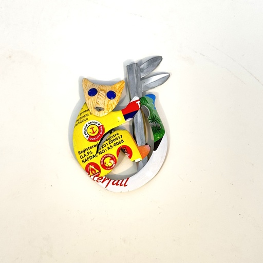 [KKMG-LM006V] Magnet en canettes recyclées - Lémurien