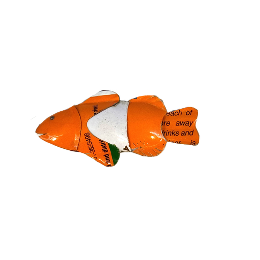 [KKMG-PW006V] Magnet en canettes recyclées - Poisson clown