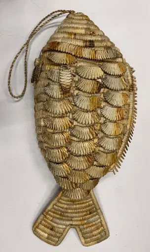 [JABD-PS100N] Boite décorative en jacinthe d'eau - modèle poisson géant